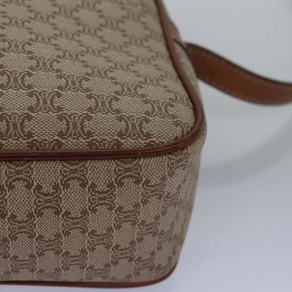 CELINE Macadam Canvas Shoulder Bag Beige Auth 77624 - Picture 15 of 16